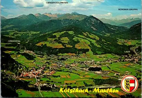 57940 - Kärnten - Kötschach Mauthen , Lesachtal , Lienzer Dolomiten , Schober Gruppe , Laas , Panorama - gelaufen 1978