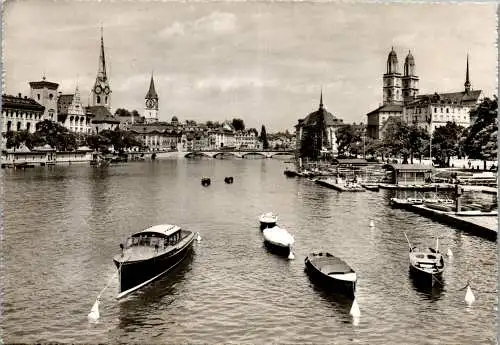 57946 - Schweiz - Zürich , Ansicht , View - gelaufen 1954