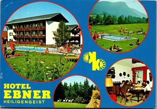 57952 - Kärnten - Heiligengeist , Villach , Hotel Ebner - gelaufen 1980