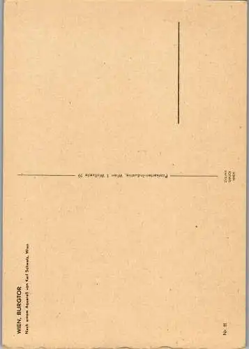 57960 - Künstlerkarte - Wien , Burgtor , Karl Schwetz - nicht gelaufen