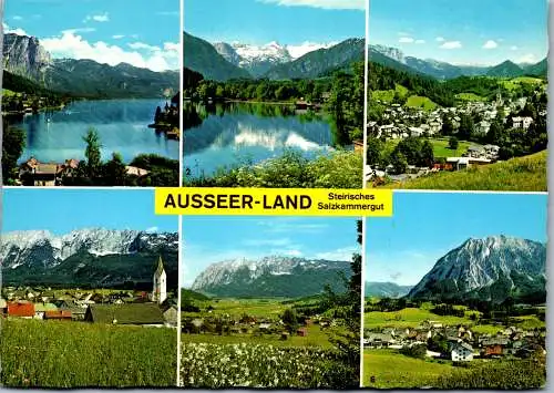 57965 - Steiermark - Ausseerland , Grundlsee , Altaussee , Bad Aussee , Obersdorf , Tauplitz , Mehrbildkarte - gelaufen 1982