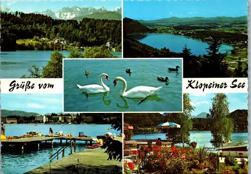 57969 - Kärnten - Klopeiner See , Mehrbildkarte - gelaufen 1982