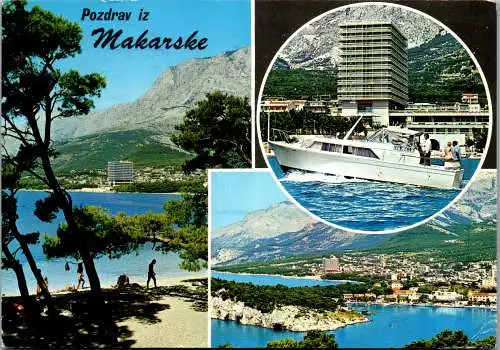 58019 - Kroatien - Makarska , Mehrbildkarte - gelaufen 1972