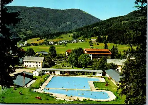 58023 - Kärnten - Weißbriach , Schwimmbad und Kneippbad , Panorama - gelaufen 1972