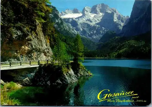 58028 - Oberösterreich - Gosausee , Hoher Dachstein , Panorama - gelaufen 2001