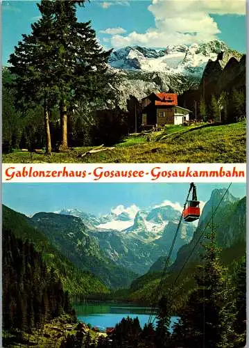 58030 - Oberösterreich - Gosausee , Gablonzerhaus , Gosauklammbahn - gelaufen 1982