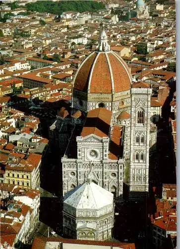 58036 - Italien - Florenz , Firenze , Cattedrale di S. Maria del Fiore - gelaufen 2004