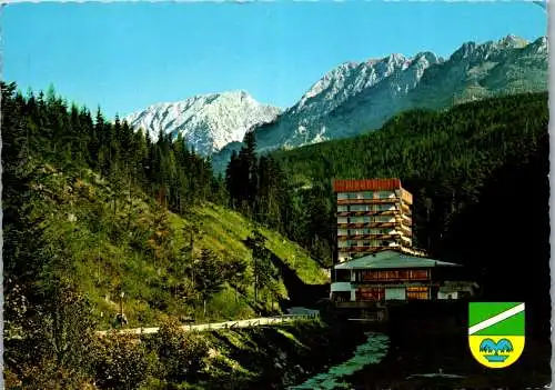 58042 - Steiermark - Bad Mitterndorf , Kurhotel Bad Heilbrunn mit Grimming - gelaufen 1979