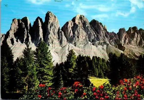 58043 - Italien - Dolomiten , Geislerspitzen , Le Punte Odle - gelaufen 1979