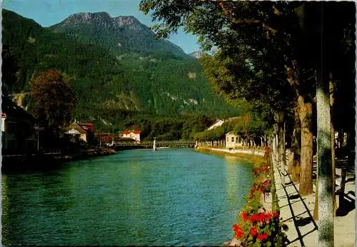 58077 - Oberösterreich - Bad Ischl , Traun Esplanade mit Katrin - gelaufen