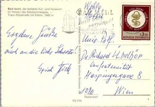 58077 - Oberösterreich - Bad Ischl , Traun Esplanade mit Katrin - gelaufen