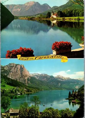 58082 - Steiermark - Gössl , am Grundlsee , Malerwinkel , Schloß und Sarstein , Backenstein - gelaufen 1969