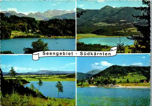 58083 - Kärnten - Seengebiet , Klopeinersee , Turnersee , Gösseldorfersee , Sonneggersee - gelaufen 1970