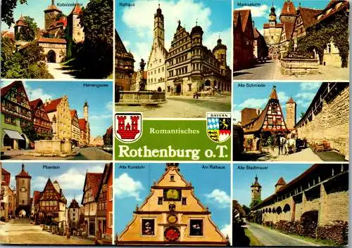 58088 - Deutschland - Rothenburg ob der Tauber , Mehrbildkarte - gelaufen 1976