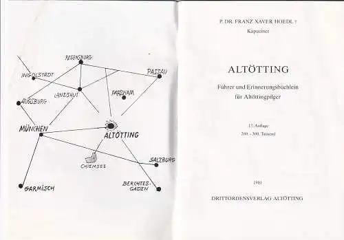 58092 - Buch - Altötting , Führer und Erinnerungsbüchlein für Altöttingpilger , Pilger -  1981