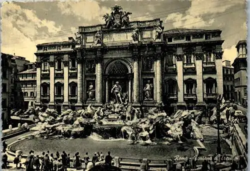 58093 - Italien - Rom , Fontana di Trevi - gelaufen 1961