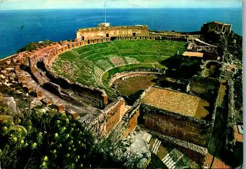 58095 - Italien - Taormina , Teatro Greco - gelaufen 1961