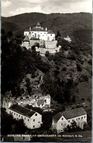 58113 - Niederösterreich - Mühldorf , Schloss Ranna mit Unterranna - gelaufen 1963