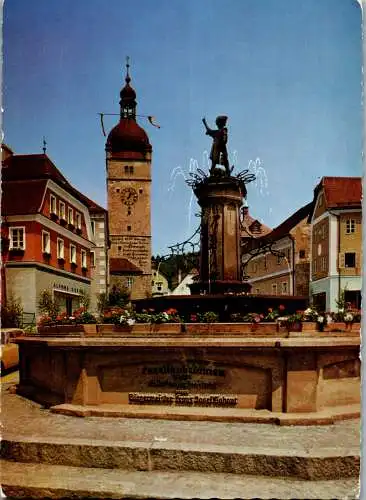 58116 - Niederösterreich - Waidhofen an der Ybbs , Forellenbrunnen - gelaufen