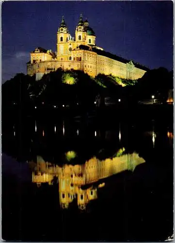 58145 - Niederösterreich - Melk , an der Donau , Stift , Wachau - gelaufen 1989