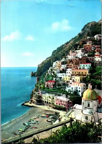 58159 - Italien - Positano , Panorama e Marina  - gelaufen 1963