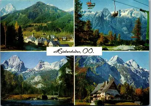 58176 - Oberösterreich - Hinterstoder , Spitzmauer , Prielgipfel , Sessellift Hutterer Höß , Polsterlucke , Dietlgut
