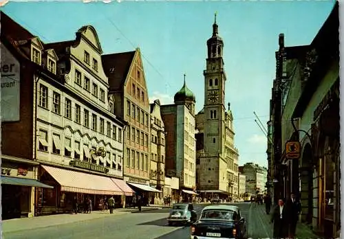 58194 - Deutschland - Augsburg , Maximilianstraße und Perlach - gelaufen 1981