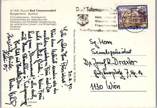 58205 - Burgenland - Bad Tatzmannsdorf , Mehrbildkarte - gelaufen 1990