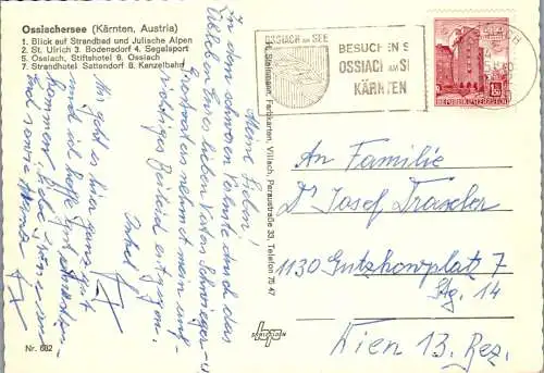 58216 - Kärnten - Ossiachersee , Mehrbildkarte - gelaufen 1972