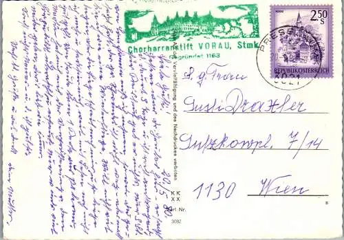 58217 - Steiermark - Vorau , Stift Vorau , Mehrbildkarte - gelaufen 1980