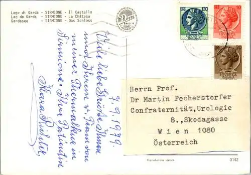 58223 - Italien - Sirmione , Lago di Garda , Il Castello , Gardasee - gelaufen 1979