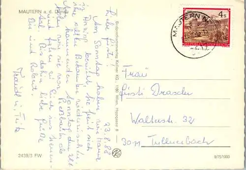 58227 - Niederösterreich - Mautern , a. d. Donau , Ansicht , View - gelaufen 1988