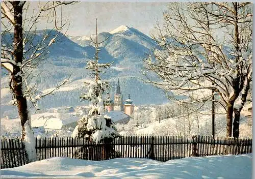 58228 - Steiermark - Mariazell , Panorama im Winter - gelaufen 1990