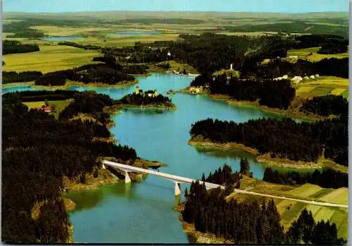 58232 - Niederösterreich - Ottenstein , Kamptalstausee mit Ruine Lichtenfels - gelaufen 1988