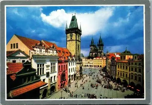 58247 - Tschechien - Prag , Staromestske namesti - gelaufen 1991