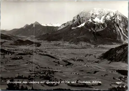 58255 - Steiermark - Irdning , mit Grimming und Dachstein , Panorama - gelaufen 1965