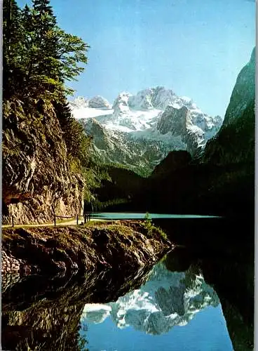 58268 - Oberösterreich - Gosausee , mit Dachstein - gelaufen 1998