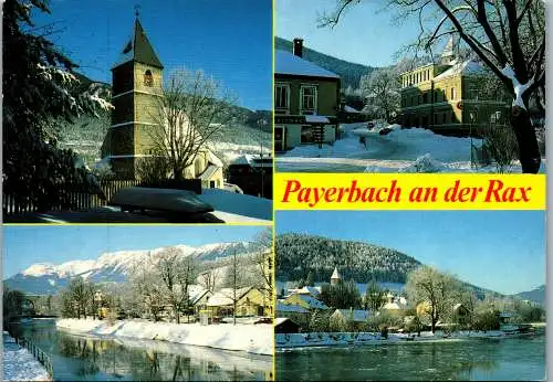 58282 - Niederösterreich - Payerbach , an der Rax , Mehrbildkarte - gelaufen