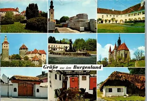 58293 - Burgenland - Grüße aus , Bernstein , Oberwart , Jormannsdorf , Schlaining , Mariasdorf , Pinkafeld - 1974