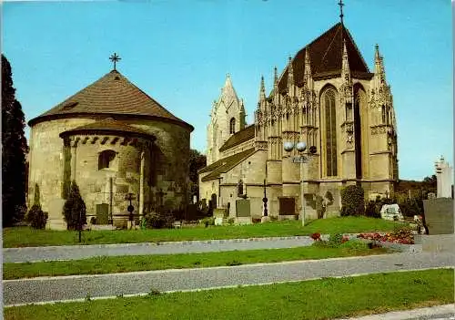 58294 - Niederösterreich - Bad Deutsch Altenburg , Pfarrkirche Maria Himmelfahrt - gelaufen