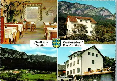 58295 - Niederösterreich - Zweiersdorf , Gasthof F. u. Ch. Mohr , Mehrbildkarte - nicht gelaufen