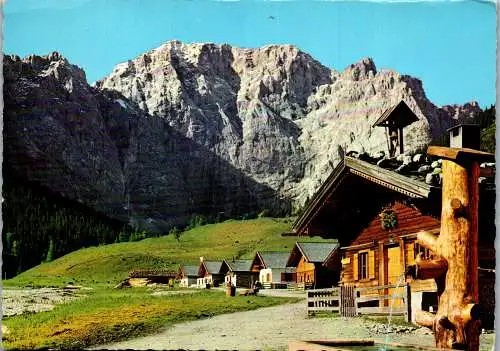 58307 - Tirol - Engalmen , Eng Alm gegen Grubenkar , Karwendel - gelaufen 1964