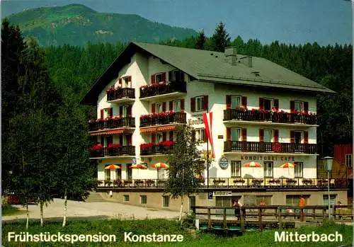 58322 - Niederösterreich - Mitterbach , Pension Konstanze , Konstanze Markusich - gelaufen 1991