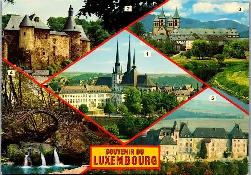 58328 - Luxemburg - Luxembourg , Clervaux , Echternach , Petite Suisse , Wiltz - gelaufen 1983