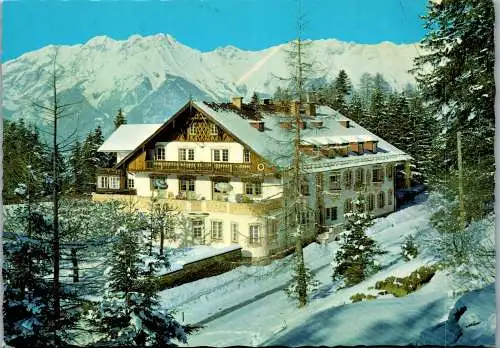 58333 - Tirol - Patsch , Hotel Grünwalderhof , Blick gegen Innsbrucker Nordkette - gelaufen 1984