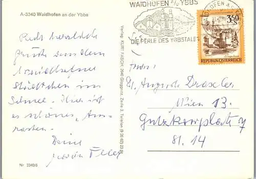 58334 - Niederösterreich - Waidhofen an der Ybbs , Mehrbildkarte - gelaufen 1984