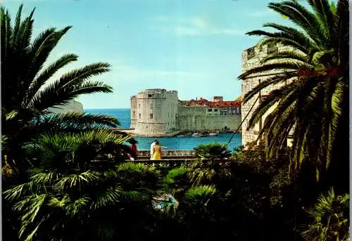 58338 - Kroatien - Dubrovnik , Panorama - gelaufen 1968