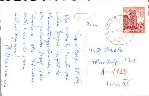 58341 - Tirol - Hintertux , Marterl , Motiv aus Hintertux , Zillertal - gelaufen 1967