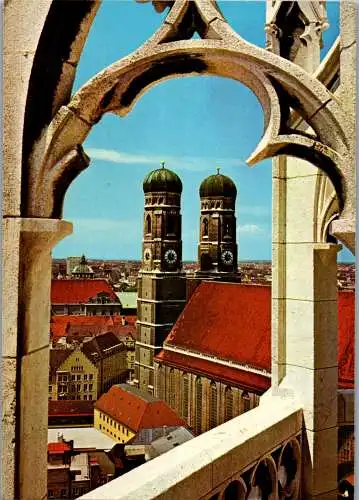 58356 - Deutschland - München , Blick vom Rathausturm auf Dom - gelaufen 1980