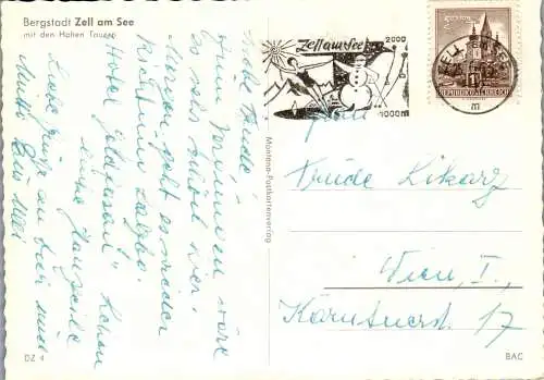 58358 - Salzburg - Zell am See , mit Hohen Tauern - gelaufen 1963